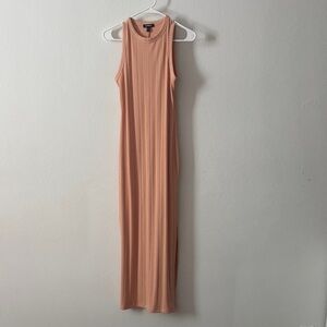 Express Coral Sleeveless Maxi Dress